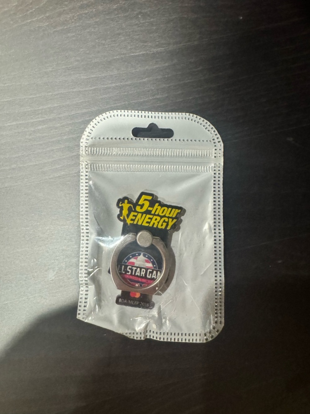 5-hour Energy Branded Phone Ring with Star Cap Logo - Yellow, Black, Red